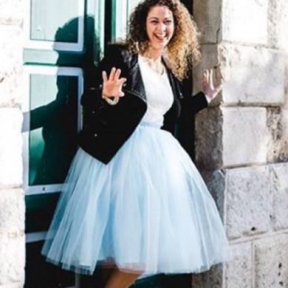 Light Ice blue tutu tulle skirt S M L XL